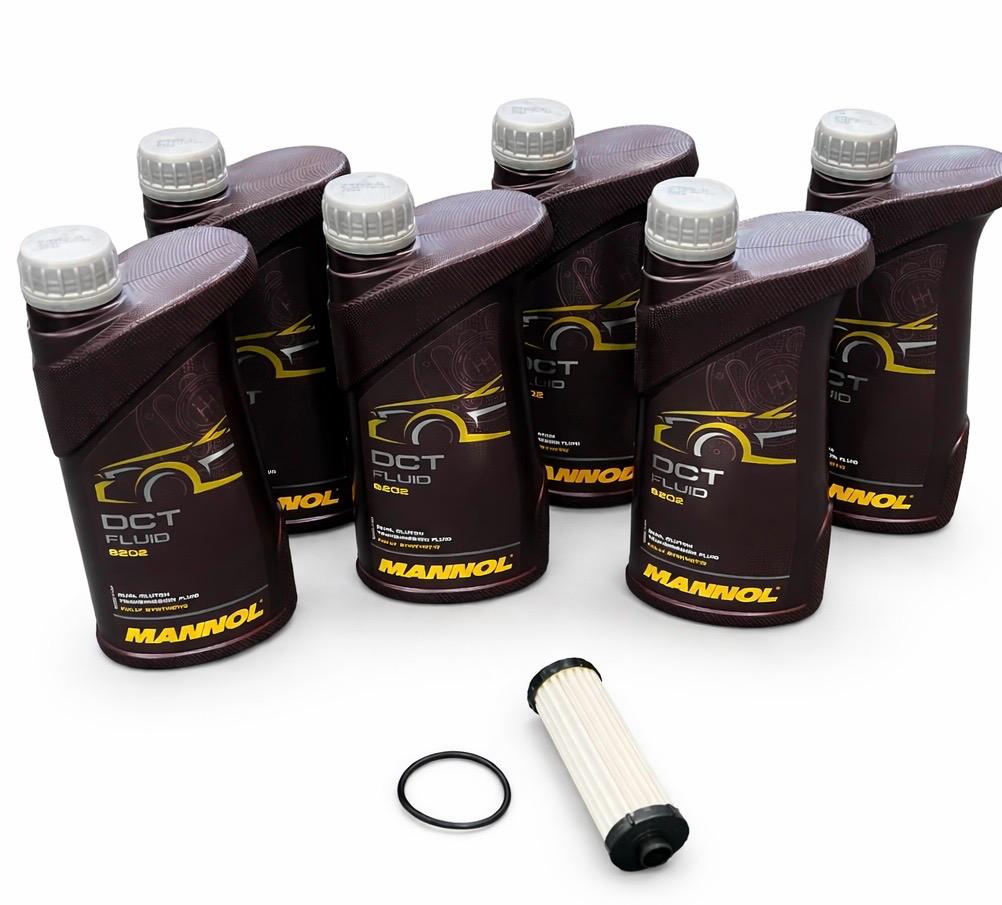 Ford 6DCT450 Eternal Filter and Oil Kit  This inlcludes  1 x External Cartridge Filter  6 Litres of Mannol DCT oil