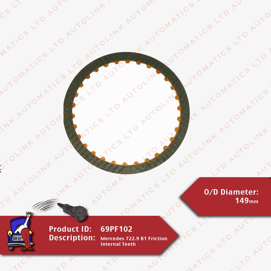 Mercedes 722.9 B1 Friction Internal Teeth